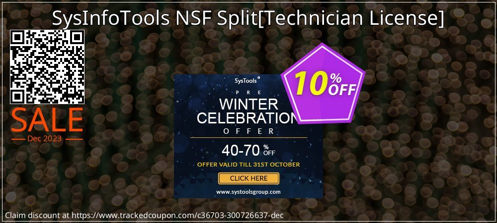 SysInfoTools NSF Split - Technician License  coupon on April Fools' Day deals