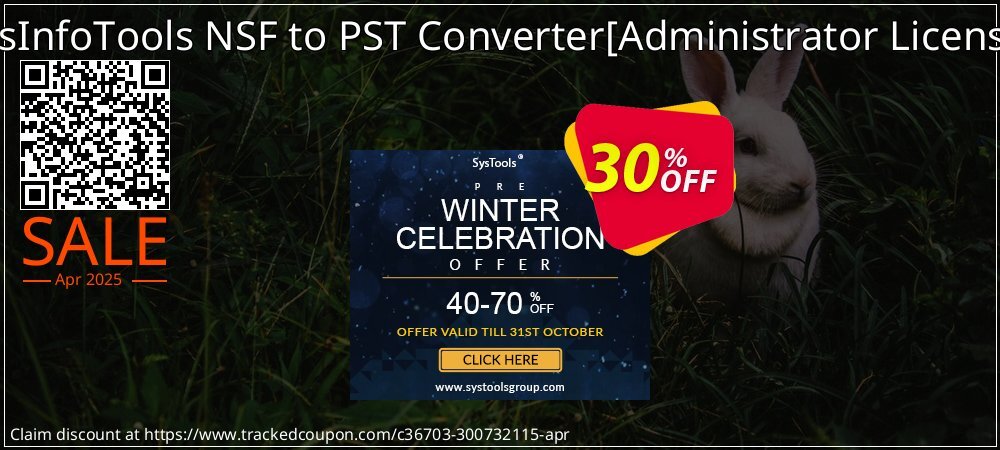 SysInfoTools NSF to PST Converter - Administrator License  coupon on National Walking Day discounts