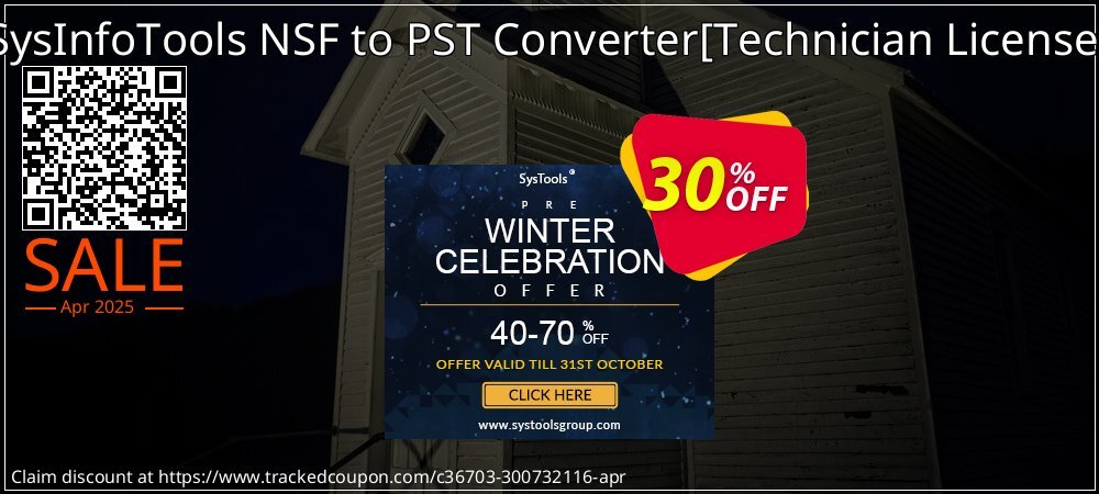 SysInfoTools NSF to PST Converter - Technician License  coupon on National Loyalty Day sales