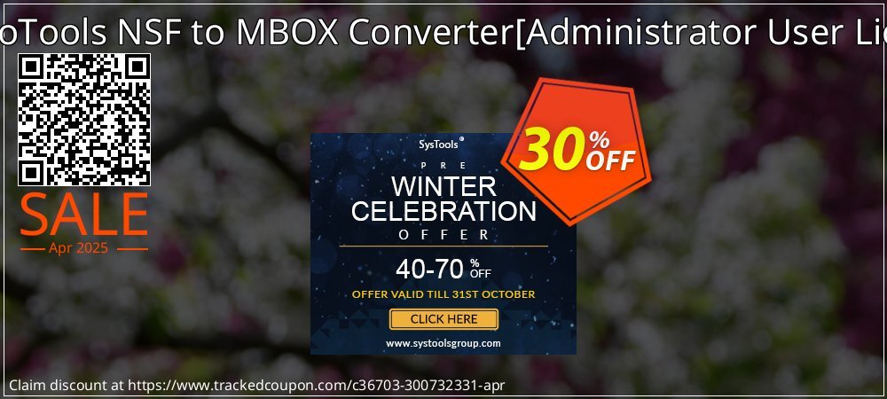 SysInfoTools NSF to MBOX Converter - Administrator User License  coupon on World Party Day discounts