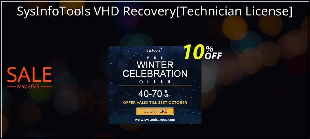 SysInfoTools VHD Recovery - Technician License  coupon on Tell a Lie Day deals