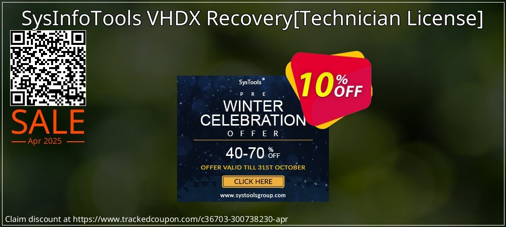 SysInfoTools VHDX Recovery - Technician License  coupon on National Walking Day offer