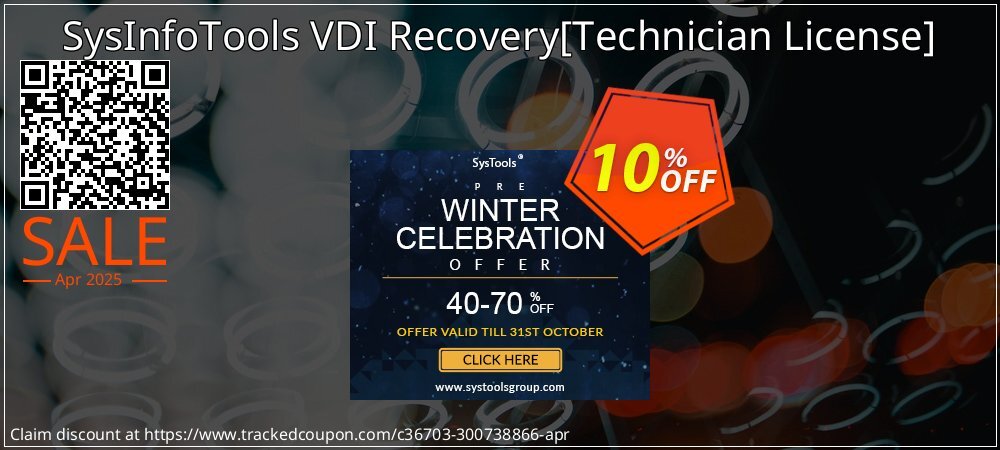 SysInfoTools VDI Recovery - Technician License  coupon on World Party Day promotions