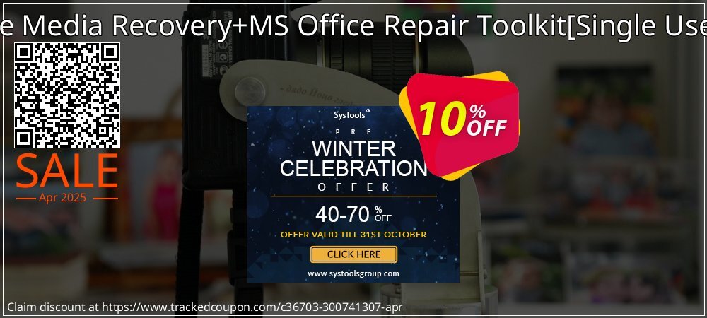 Removable Media Recovery+MS Office Repair Toolkit - Single User License  coupon on April Fools' Day deals