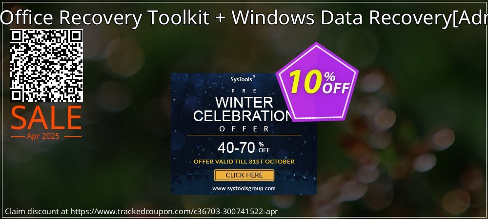 SysInfoTools Open Office Recovery Toolkit + Windows Data Recovery - Administrator License  coupon on Working Day deals