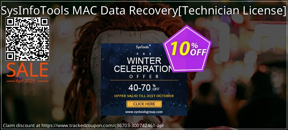 SysInfoTools MAC Data Recovery - Technician License  coupon on World Party Day discount