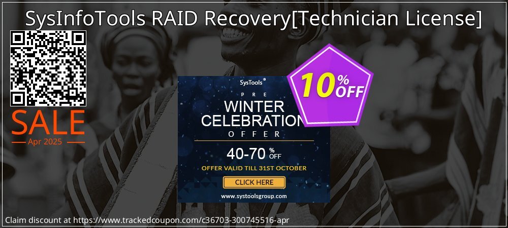 SysInfoTools RAID Recovery - Technician License  coupon on World Party Day discounts