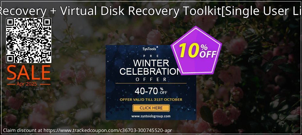 RAID Recovery + Virtual Disk Recovery Toolkit - Single User License  coupon on National Walking Day offer