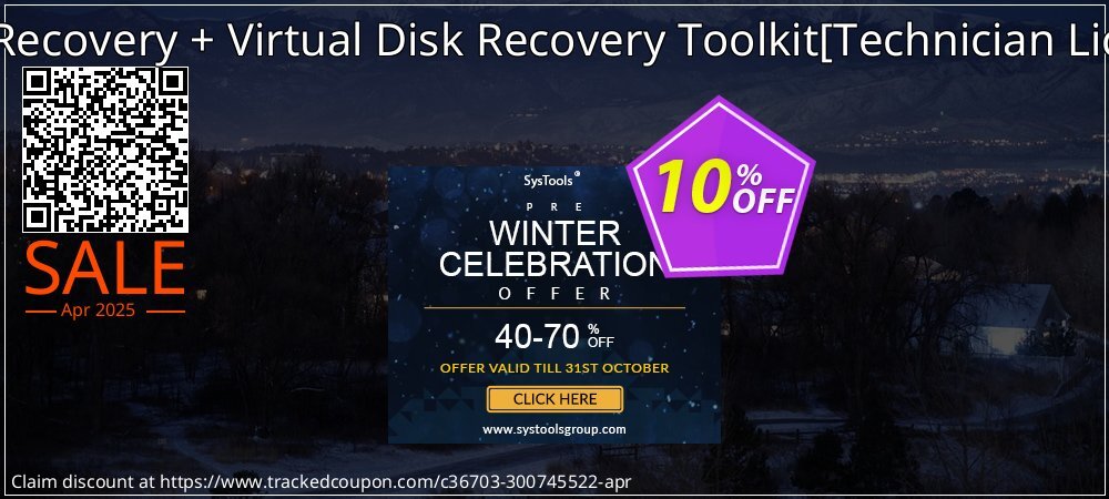 RAID Recovery + Virtual Disk Recovery Toolkit - Technician License  coupon on Working Day offering sales