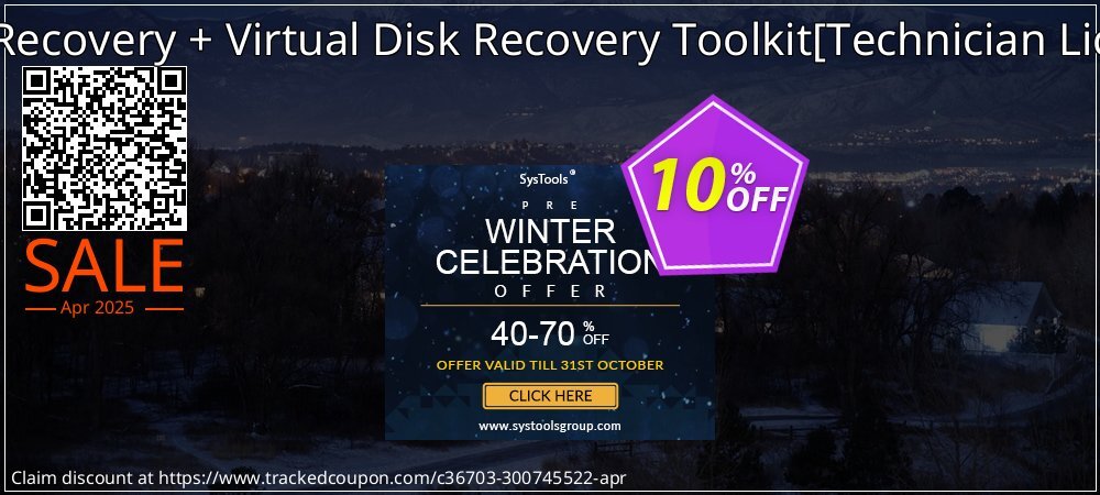 RAID Recovery + Virtual Disk Recovery Toolkit - Technician License  coupon on April Fools' Day offering discount