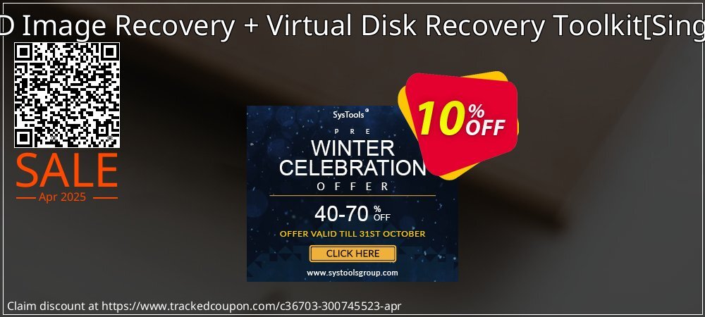 Volume and HDD Image Recovery + Virtual Disk Recovery Toolkit - Single User License  coupon on Easter Day offering sales