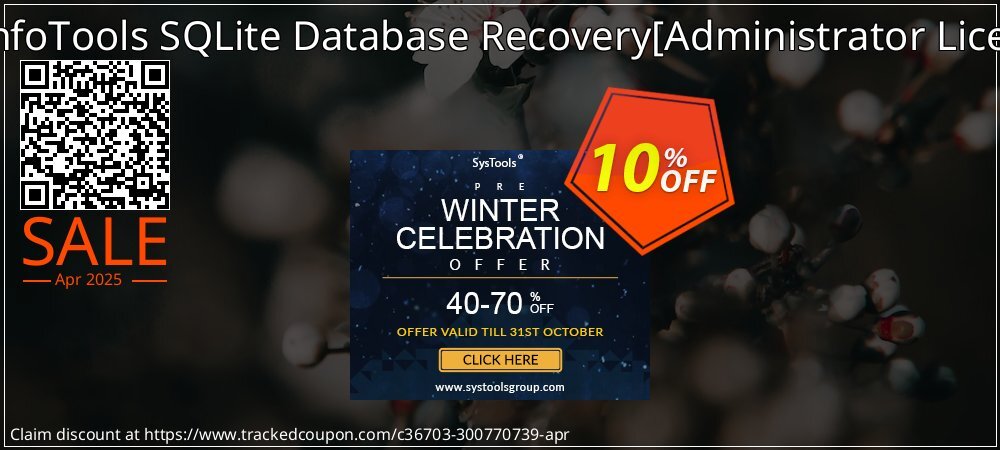 SysInfoTools SQLite Database Recovery - Administrator License  coupon on April Fools' Day offer