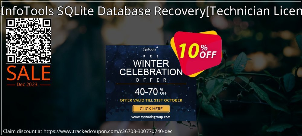 SysInfoTools SQLite Database Recovery - Technician License  coupon on National Walking Day offering discount