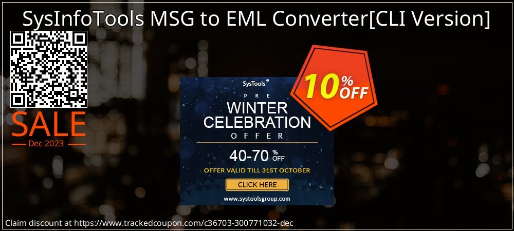 SysInfoTools MSG to EML Converter - CLI Version  coupon on April Fools' Day promotions