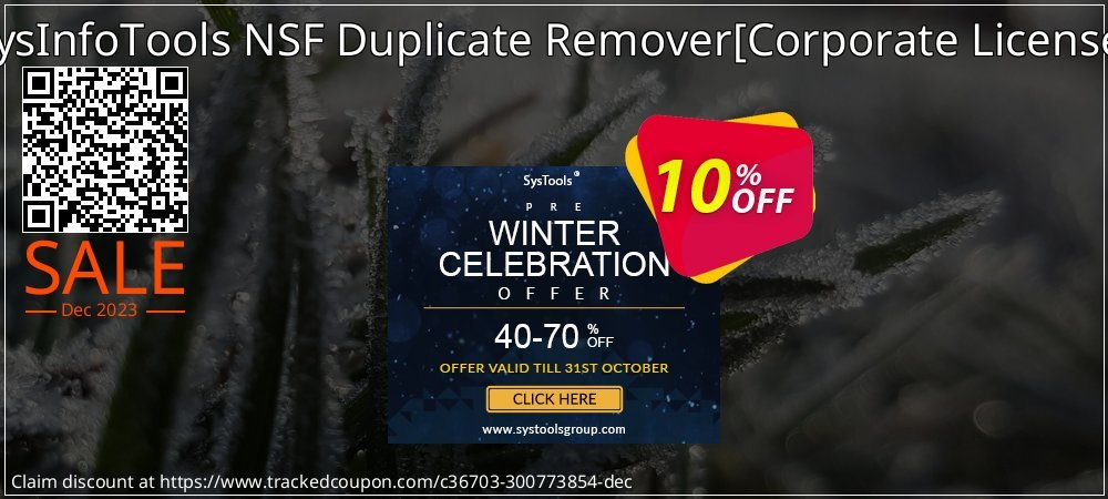 SysInfoTools NSF Duplicate Remover - Corporate License  coupon on World Password Day offering sales