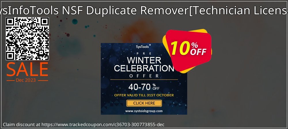SysInfoTools NSF Duplicate Remover - Technician License  coupon on National Walking Day offering sales