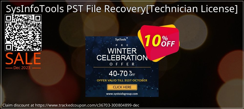 SysInfoTools PST File Recovery - Technician License  coupon on Tell a Lie Day promotions