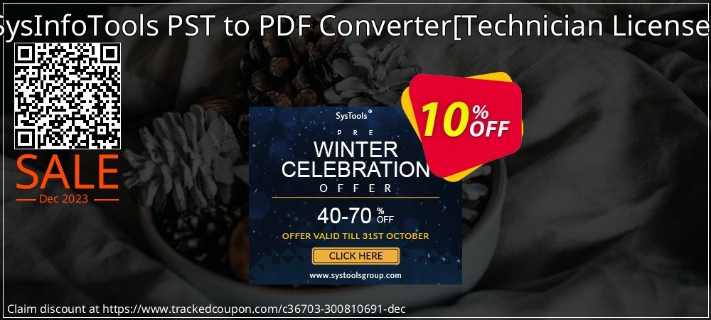 SysInfoTools PST to PDF Converter - Technician License  coupon on World Party Day offering discount