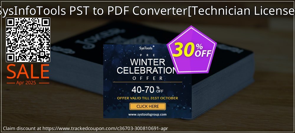 SysInfoTools PST to PDF Converter - Technician License  coupon on World Party Day offering discount