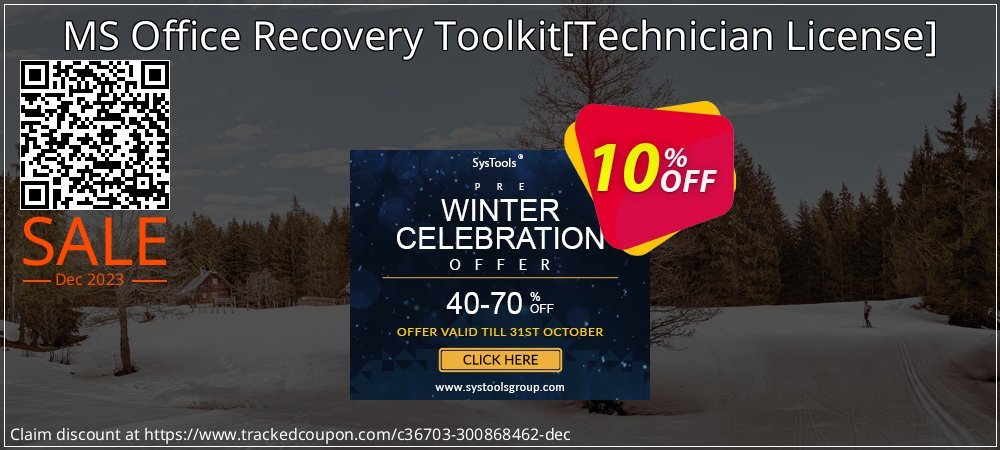 MS Office Recovery Toolkit - Technician License  coupon on Working Day offering sales