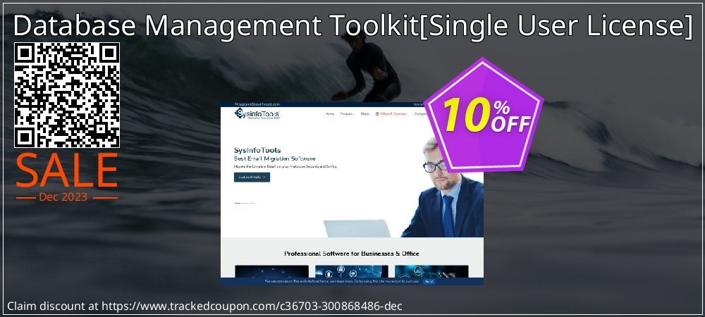 Database Management Toolkit - Single User License  coupon on National Loyalty Day offer