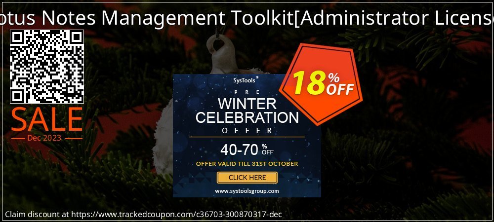 Get 10% OFF Lotus Notes Management Toolkit[Administrator License] offering sales