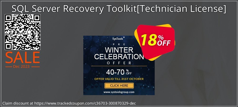 SQL Server Recovery Toolkit - Technician License  coupon on World Password Day sales