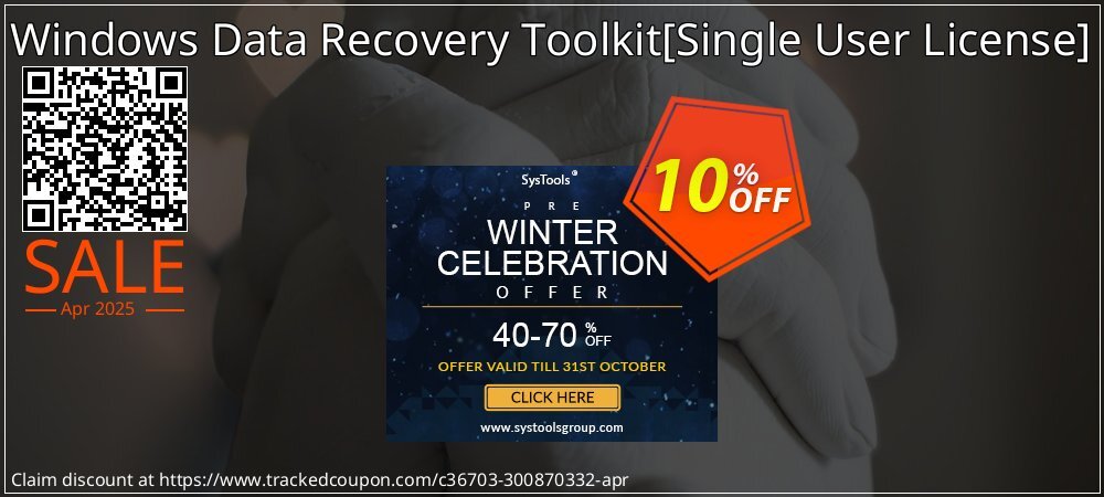 Windows Data Recovery Toolkit - Single User License  coupon on Working Day discount