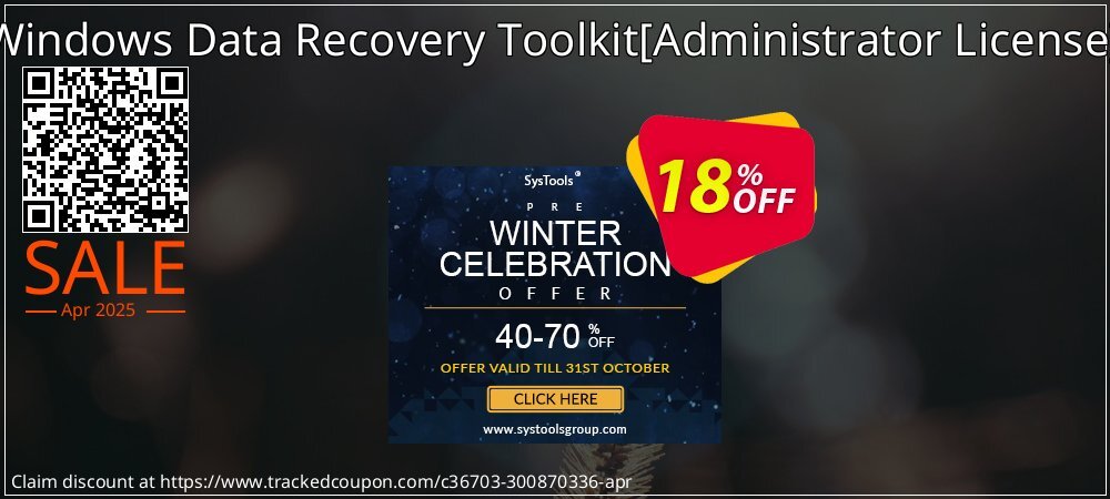 Windows Data Recovery Toolkit - Administrator License  coupon on National Loyalty Day discounts