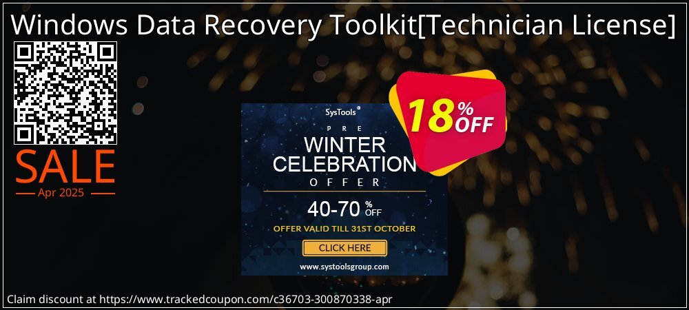 Windows Data Recovery Toolkit - Technician License  coupon on Constitution Memorial Day sales
