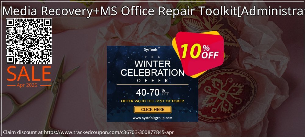 Removable Media Recovery+MS Office Repair Toolkit - Administrator License  coupon on National Walking Day sales