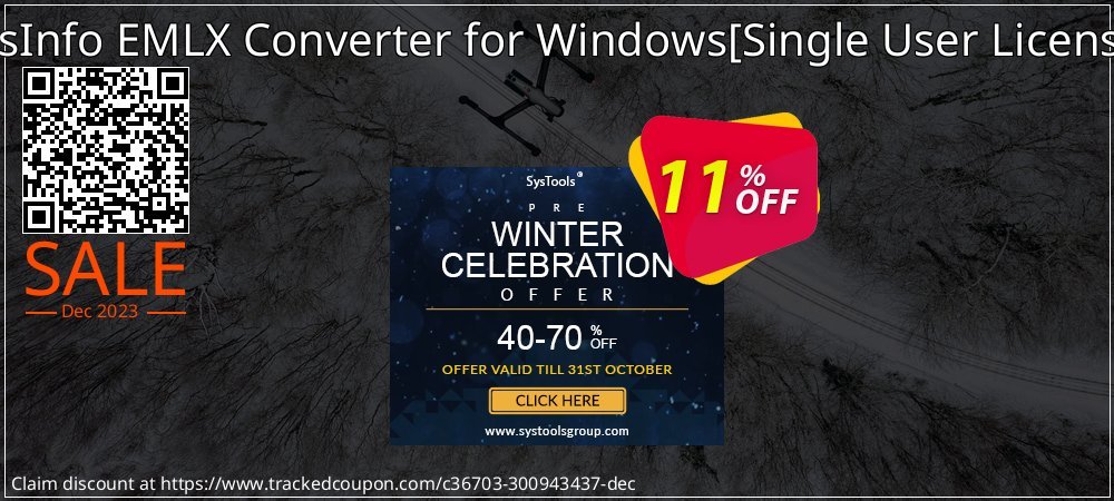 SysInfo EMLX Converter for Windows - Single User License  coupon on Working Day deals
