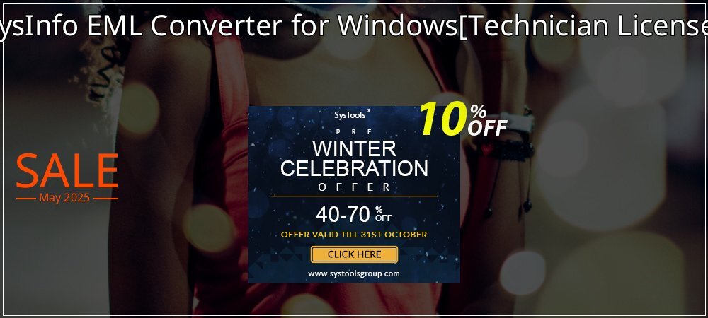 SysInfo EML Converter for Windows - Technician License  coupon on National Loyalty Day super sale