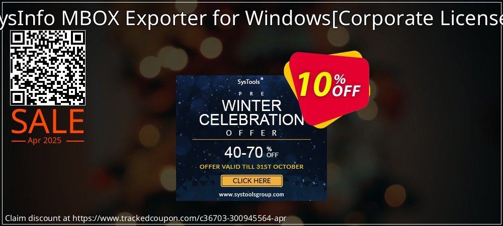 SysInfo MBOX Exporter for Windows - Corporate License  coupon on World Password Day offering discount