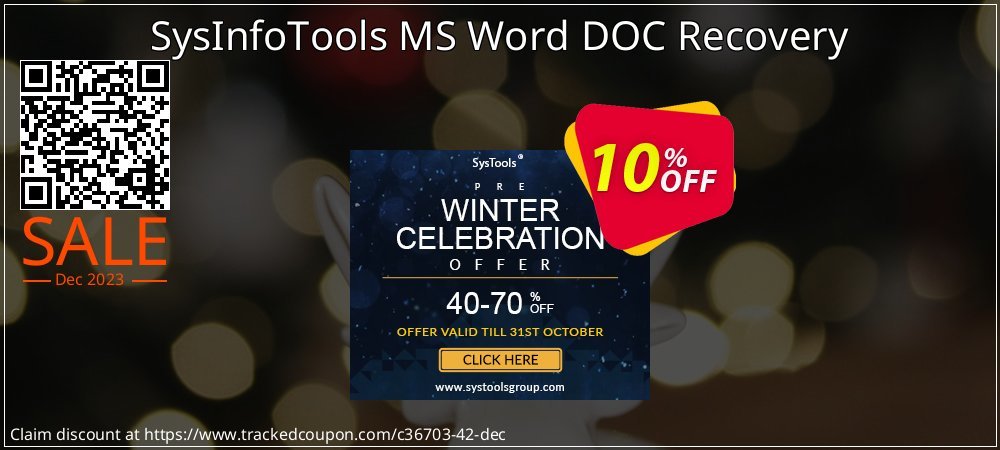 SysInfoTools MS Word DOC Recovery coupon on Working Day deals