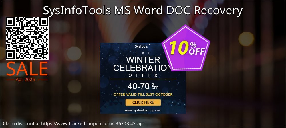 SysInfoTools MS Word DOC Recovery coupon on Working Day deals