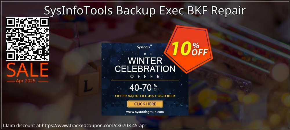 SysInfoTools Backup Exec BKF Repair coupon on National Walking Day discount