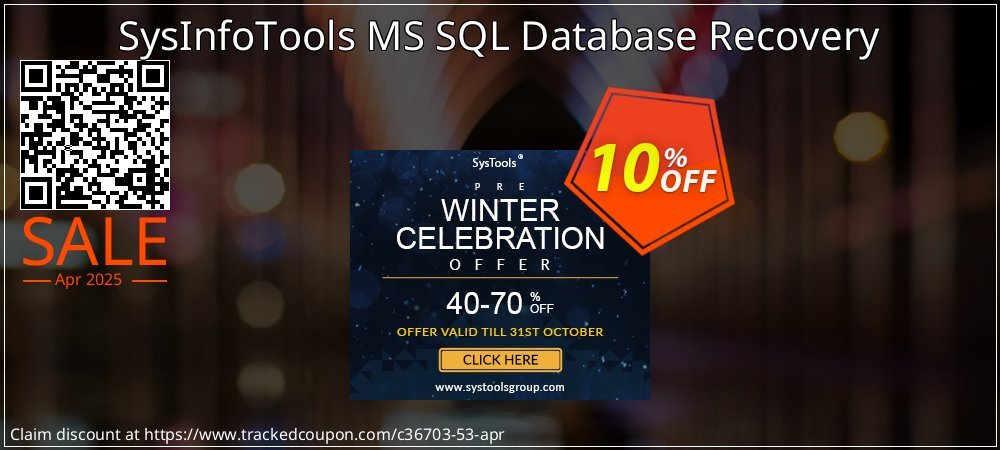 SysInfoTools MS SQL Database Recovery coupon on Constitution Memorial Day discount