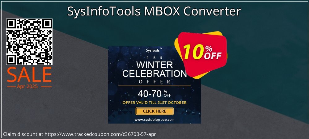 SysInfoTools MBOX Converter coupon on National Memo Day discounts