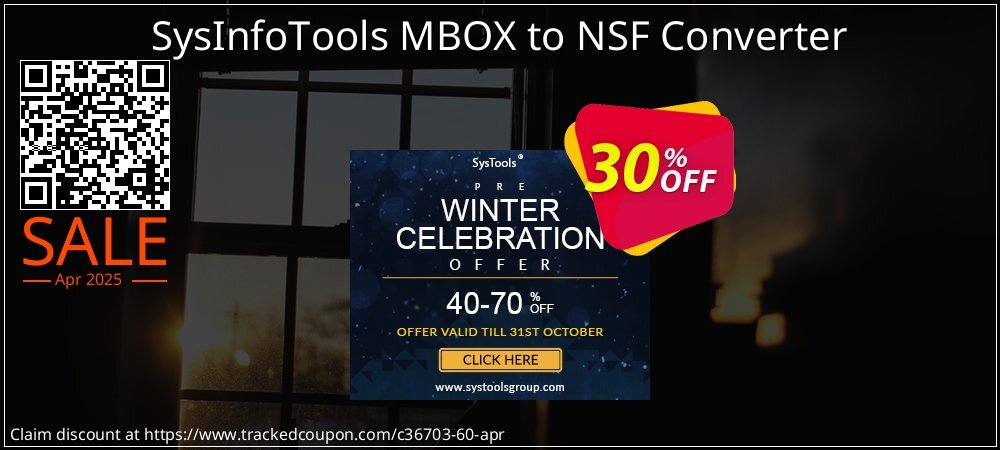 SysInfoTools MBOX to NSF Converter coupon on Mother Day deals