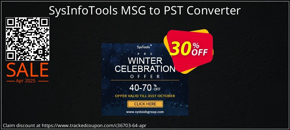 SysInfoTools MSG to PST Converter coupon on April Fools' Day discount