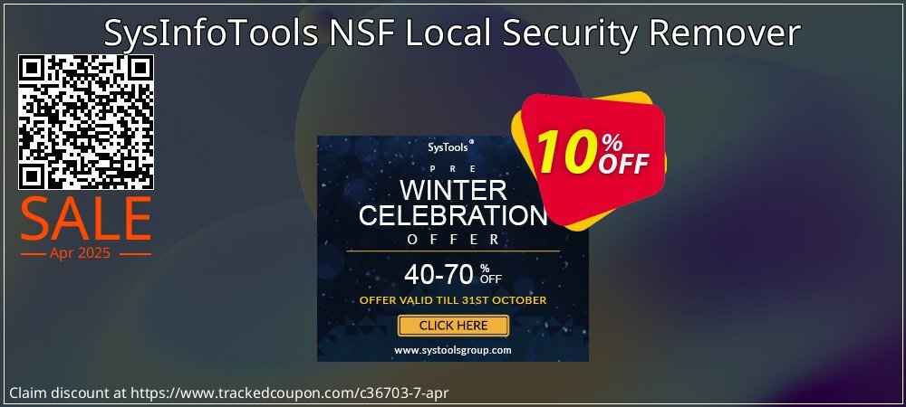 SysInfoTools NSF Local Security Remover coupon on Working Day offer