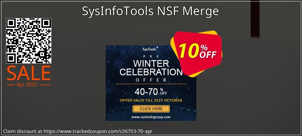 SysInfoTools NSF Merge coupon on Mother Day offer