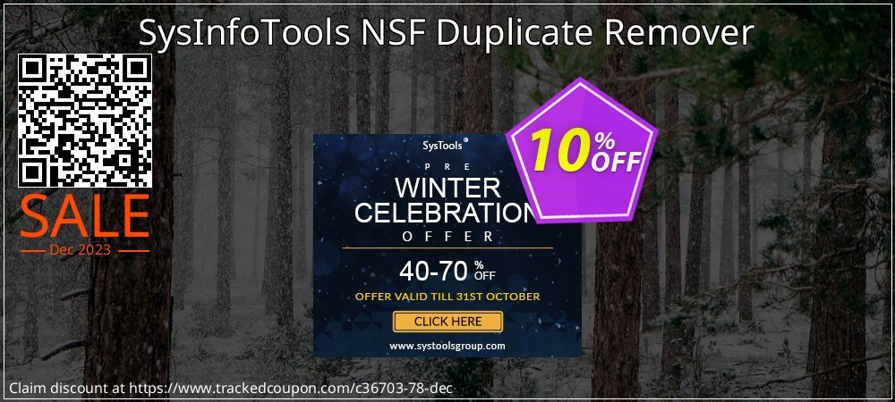 SysInfoTools NSF Duplicate Remover coupon on Easter Day sales