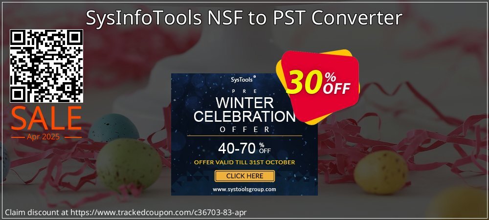 SysInfoTools NSF to PST Converter coupon on Easter Day offering sales