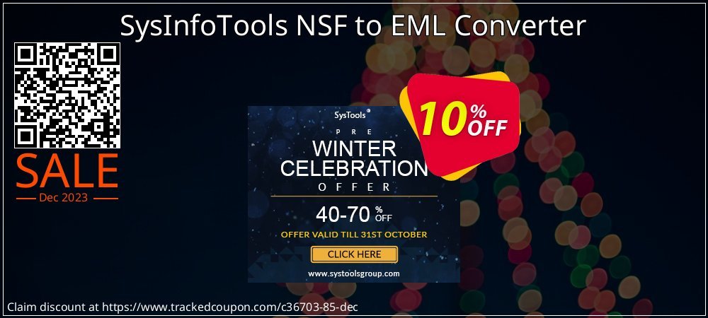 SysInfoTools NSF to EML Converter coupon on National Walking Day discounts