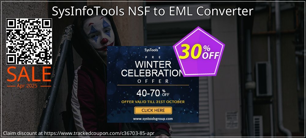 SysInfoTools NSF to EML Converter coupon on National Walking Day discounts