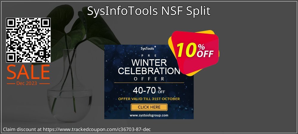 SysInfoTools NSF Split coupon on Working Day deals