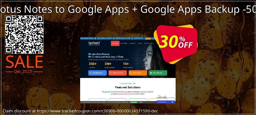 Bundle Offer - Lotus Notes to Google Apps + Google Apps Backup -500 Users License coupon on National Walking Day promotions