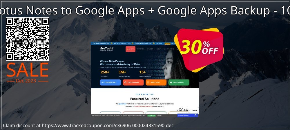 Bundle Offer - Lotus Notes to Google Apps + Google Apps Backup - 100 Users License coupon on National Walking Day promotions